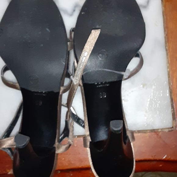 Gucci metallic PEWTER pumps size 8 made in Italy - Picture 3 of 8